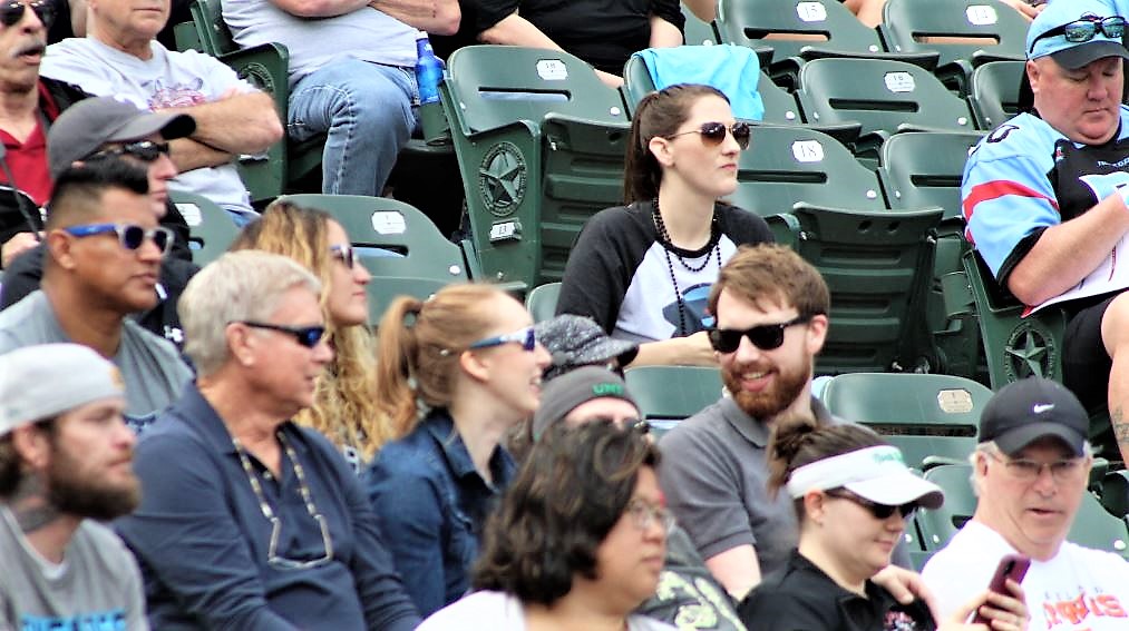 Dallas Renegade fan taking in the action at the first ever Texas Throwdown.